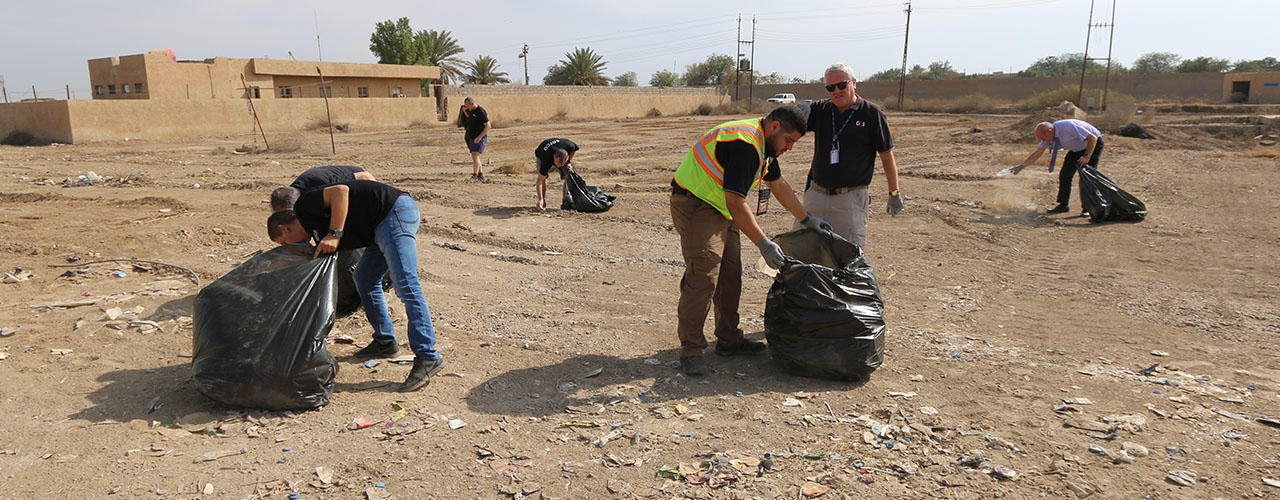 Al-Burhan Group, G4S and Serco Joint Cleaning Campaign